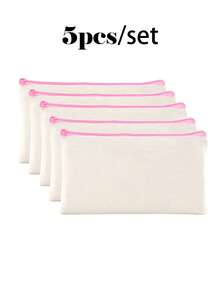 50 Peças Sacos de Zíper de Lona Bege - Bolsas DIY para Artesanato e Armazenamento de Cosméticos, Papelaria - Perfeito para Natal, Casamentos, Aniversários, Decoração de Casa, Decorações de Natal, Decoração de Quarto de Inverno