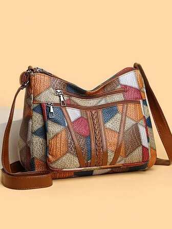 多层男士新款小包-女士单肩包-百搭时尚斜挎包-大容量复古斜挎包