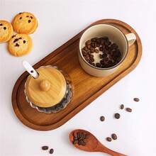 Trays, Multi-Style Trays, Multipurpose Wooden Trays - Suitable For Placing Snacks, Cakes, Bread, Fruits And Tea - Ideal For Home Kitchen, Gatherings And Afternoon Tea, Can Also Hold Jewelry, Necklaces, Rings