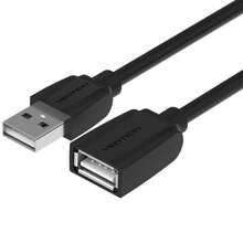 Cáp mở rộng VENTION USB 2.0 VAS-A44-B100/ USB đực - USB cái/ 1m/ Đen - màu đen - Xem 1