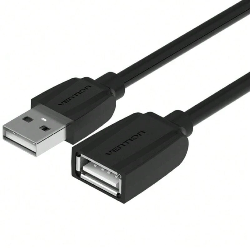 Cáp mở rộng VENTION USB 2.0 VAS-A44-B100/ USB đực - USB cái/ 1m/ Đen - màu đen - Xem 1