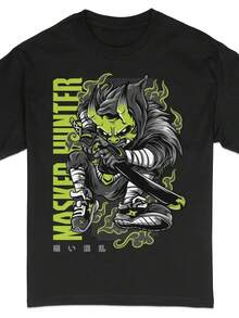 Unique Green Werewolf Hunter Graphic Tee, Urban Style Monster T-Shirt, Bold Streetwear Shirt Design, Uni Rel - Phong cách 24 - Xem 1