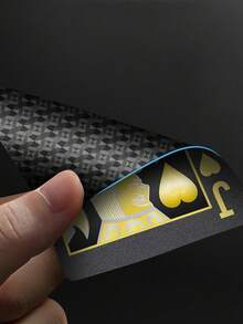 2 Decks Waterproof Plastic Playing Cards For Christmas & Holiday Parties, Family Game Nights, Party Favors & Gifts - Includes Foil & Novelty Cards For Magic Tricks, Fun For Adults, Men & Teens (Black) - Multicolor - View 6