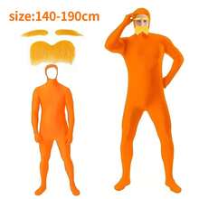 NetHong Kids Adults D.RSeuss The Lorax Costume Morph Bodysuit Moustache Book Week