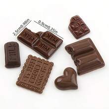 20/10/50颗可爱糖果造型树脂吊坠 3D装饰，散装树脂珠子，珠宝制作材料，适用于手机壳、剪贴簿、DIY工艺品、美甲，仿软糖树脂珠 - 彩色 - 查看 6