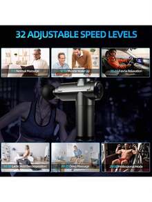 Fascia Gun Shoulder And Neck Muscles Special Relaxation Mini Fascia Gun Massager Portable High Frequency Multi-Speed Portable Massager - 黑色 - 查看 4