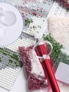 鑽石畫用塑膠放大鏡，附放大鏡片，適用於鑽石刺繡、十字繡、串珠與手工藝 - 彩色 - 查看 8