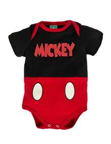 Disney Printed Multi-Garment Baby Outfit With Hat - Black - View 3