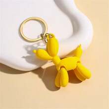 1 pieza Llavero de perro 3D multicolor de dibujos animados con miembros móviles, llavero de coche, colgante de bolso, portallaves, uso diario