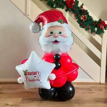 23 Peças Decoração de Festa de Natal Balões, Balões de Folha de Rena, Balões de Estrela Branca de 18" (Adequado para Presentes e Decorações Surpresa), Balões de Látex Vermelho e Dourado de 10", Balões de Látex Vermelho e Dourado de 5". Adequado para Ano Novo, Réveillon, Decoração de Sala 2026, Arranjo Interno. - Multicolorido - Visão 5