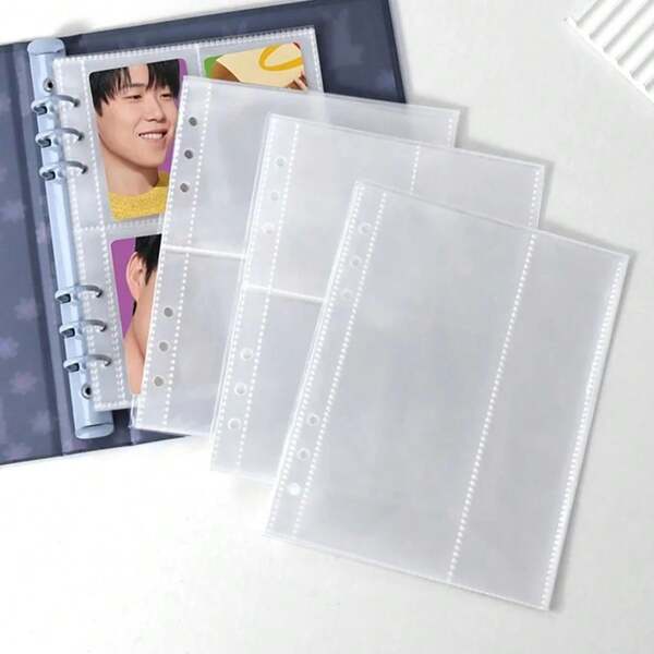 10pcs A5 Transparent Photo Album Idol Photocard Holder Idol Star Card Collect Book Creative Photo Albums Picture Card Holder Gifts Birthday Graduation