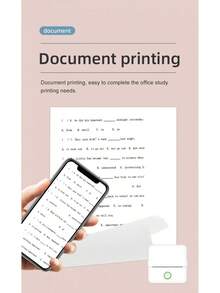 Printers - Pink Mini Printer + 1 Roll Of Thermal Paper - View 8