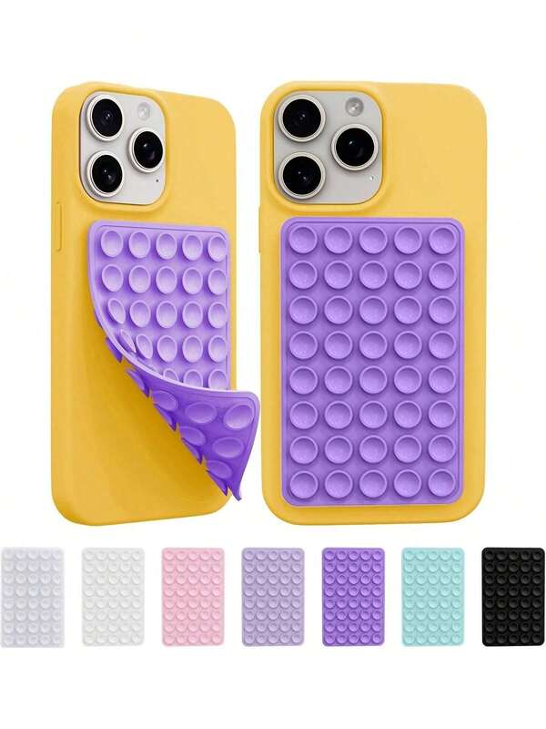 Silicone Octo Cup Buddy Sticky Grip Holder For Cellphone, Silicone Suction Cup Phone Case Mount Double Sided, Hands-Free Phone Accessories Strong Grip Holder For Selfie And Video