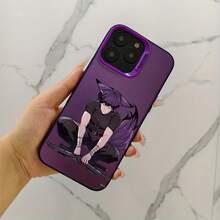 Funda de teléfono moderna y elegante para iPhone 17, 16, 15, 14, 13, 12, 11 Pro Max, X, XR, XSMAX, con un diseño de lucha de transformación del popular anime K-Kaiju No.8, con una carcasa dura plateada colorida que es resistente a la suciedad. - Negro - Ver 2