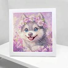 Diamond Art Kits With 7x7inch Wooden Frame - Crafts For Girls - Diamond Art Painting Dots Paint By Number - Arts And Crafts For Adults - GEM Art For Adult Beginners Home Wall Decor - 彩色 - 查看 6