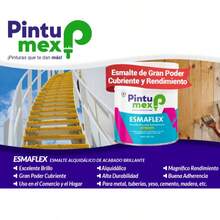 Pintumex Esmaflex esmalte base aceite 250ml pintura acabado brillante protección madera metal superficies interiores exteriores secado rápido durabilidad color intenso fácil aplicación multiusos - Blanco - Ver 3