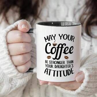 Funny Gifts For Dad From Daughter,Humorous Coffee Mug From Daughter, Hilarious Birthday Father's Day Thanksgiving Christmas Gifts For Dad 11OZ Tea Cup