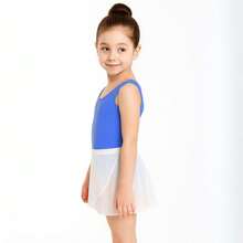 Girls' Leotard Tank Top Uniform Ballet Jazz Gymnastics Colorful 04 To 14 - Biru - View 1