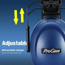 ProCase Orejeras contra Ruidos, Safety Earmuffs Protector Auditivo Alto Valor RR 32dB Reducción De Ruido Audífonos de  Protección Auditiva Cancelación de Ruido para Evento Deportivo - azul - Ver 12