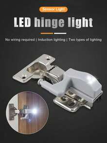 LED Novelty Hinged Lamp, Home Use, Daily, Bedroom, Room, Cabinet, Kitchen, Cupboard, Furniture Hardware, Warm Light, White Light, Easy Installation, Decorative Wardrobe Light - Multicolor - View 4