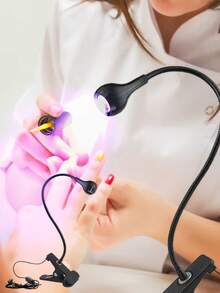 1 件鹅颈美甲灯、USB 夹灯、395nm 美甲凝胶指甲油 UV 灯、小夜灯、USB 或电动供电 - 彩色 - 查看 22