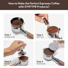 1 套 51/58 毫米浓缩咖啡压粉器，304 不锈钢，配件齐全，适合商务、家庭、咖啡爱好者、DIY 派对、办公室制作优质咖啡 - 黑色 - 查看 7