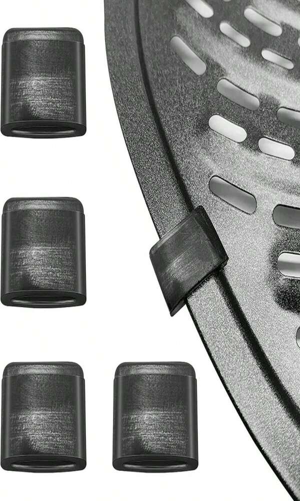 ZuKaYeHome Air Fryer Replacement Parts, 4 Pieces Premium Silicone Bumpers For Chefman, Gowise, Power XL, Dash, Emeril, Lagasse And Other 37QT, 5QT Round Air Fryer Trays