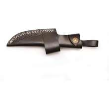 Hanade Genuine Cowhide Leather Knife Sheath - Horizontal Compact Carry Knife Belt Loop With Buckle - Heavy Duty Universal Knives Cover Or Sleeves,24011812 - Black - View 2