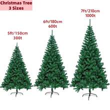 4 piedi/5 piedi/6 piedi/7 piedi Albero di Natale, Palline per Albero di Natale, Albero di Natale Artificiale, Albero di Pino di Natale con Supporto Metallico Pieghevole Solido Perfetto per Decorazioni Natalizie Interne ed Esterne, Facile da Montare, Regali di Natale, Verde