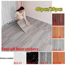 20Pcs/40Pcs 30*30cm Self-Adhesive Wall & Floor Tiles, 3D Marble Ceramic Texture Vinyl Sticker, Aluminum Foil Foam Cushioning Backing, Waterproof Fireproof Moisture-Proof, Easy Peel And Stick DIY Decor For Kitchen, Living Room, Bedroom Home Decoration - Multicolor - View 2