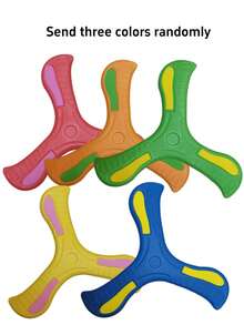 Colorful 3-Blade EVA Boomerang Outdoor Sports Glow-In-The-Dark Boomerang, Suitable For Family Entertainment, Exercise And Coordination Games, Perfect For Camping And Outdoor Activities, Sports Equipment Boomerang Foam EVA Auto-Return Boomerang Flying Disc, Birthday Gift, Christmas Gift, Boomerang Large Toy Fly Back Unbreakable Soft Toy Soft Rubber 3-Blade Interactive Hand-Thrown, Multiple Sizes Available - Multicolor - View 16