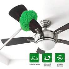 Retractable Microfiber Ceiling Fan Duster, Washable Reusable Scalable  Effortless Long-Handled Cleaning Brush, Flexible Stainless Steel, Easy To Clean Dust, Perfect For Ceiling, Fan, Air-Conditioner, Patio, Sofa, Bed, Furniture Cleaning, Home & Office, Household Cleaning & Personal Care, Cleaning Tools, Dust Removal - trái cam - Xem 6