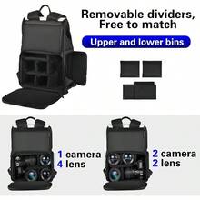 Mochila de gran capacidad para ambos hombros. Bolsa de cámara de moda y versátil. La mejor opción para bolsas de viaje, impermeable. Se puede llevar en ambos hombros. También se puede llevar como bolso de mano.