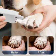 4-Speed Low Vibration Electric Pet Nail Grinder With LED Lights, Cat Dog Nail Clippers, Painless Paws Grooming & Smoothing Tool For Large Medium Small Dogs/Cats, Type-C Rechargeable, Includes Dust Cover - Multicolor - View 9