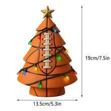 Unique Football Tree Ornament Creative Mini Christmas Tree Decoration For Party Home Tabletop Decor - Colorful - View 7