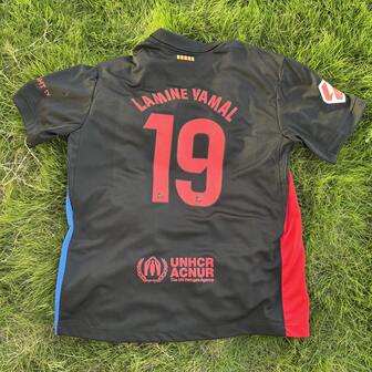 24/25Barcelona Away Fan Edition 19 Number Short-Sleeved Football Shirt,Couple Outfit, Birthday Gift