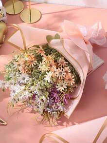 Flower Wrapping Paper, Marked Phnom Penh Korean Style Bouquet Wrapping Paper, Decorative Flower Supplies For DIY Crafts Gift Wrapping, 23" X 23", Wrapping Paper, Tissue Paper, Bouquet Supplies, Pink Tissue Paper For Gift Bags And Wrapping - 彩色 - 查看 3