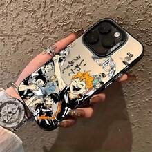 ¡¡Una pieza!! Funda de Teléfono Anime Boys Compatible con iPhone 16 15 14 13 12 11 Pro Max X XR XS MAX 8 7 Plus Cubierta Trasera Mate a Prueba de Golpes - Mezcla de colores - Ver 1