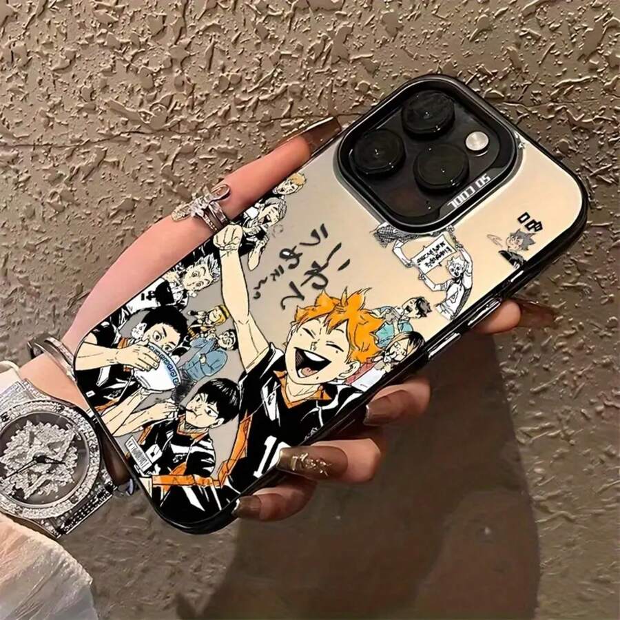 ¡¡Una pieza!! Funda de Teléfono Anime Boys Compatible con iPhone 16 15 14 13 12 11 Pro Max X XR XS MAX 8 7 Plus Cubierta Trasera Mate a Prueba de Golpes - Mezcla de colores - Ver 1