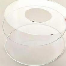 CHARMS 1 件透明亚克力圆形或方形蛋糕架，可用鲜花、气球、纸、灯、甜点、糖果或其他创意装饰品、厨房、圣诞礼物装饰