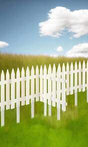 Anglechic 72 Pack White Garden Fence With 72 Insert Lawn Picket Fence Garden Border Decorative Plastic Panels For Landscape Path Flowerbeds Plant Yard, 669'' L X 787'' H - ColorA - View 6
