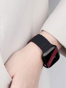 1条男女通用磁吸表带，兼容，适用于42mm、38mm、40mm、41mm、44mm、45mm、46mm、49mm尺寸，时尚智能手表替换表带，适用于Series Ultra2、Ultra SE2、SE 11、10、9、8、7、6、5、4、3、2、1 - 彩色 - 查看 5