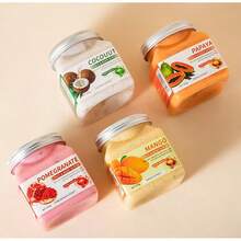 多种类型的身体磨砂膏，可去除鸡皮和死皮细胞，深层清洁全身。跨境咖啡磨砂膏。