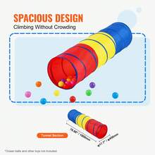 Tienda de campaña con túnel para niños, túnel de gateo emergente para bebés o mascotas, regalo plegable para niños y niñas, túnel de juego para interior y exterior, rojo, amarillo y azul, multicolor.