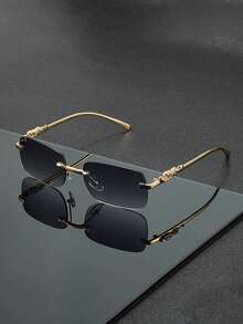 [HOYNI] 品牌设计时尚无框高端眼镜，四季皆宜，优雅高端男女通用眼镜，时尚礼品 - 时尚配饰 - 彩色 - 查看 15