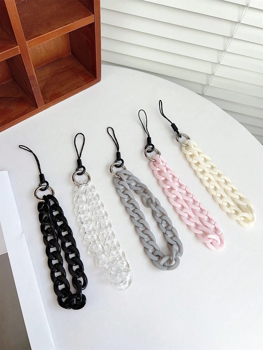 1 Peça Cordão de Telefone Minimalista Estilo INS, Uso Casual Diário Compatível com Android e a Maioria dos Smartphones, Presentes para Mãe, Família, Amigos, Crianças, Aniversário, Feriado - Multicolorido - Visão 1