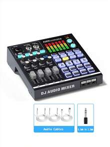 Tarjeta de sonido mezcladora profesional para transmisión en vivo SN800 Pro - Batería de litio de 4000mAh (larga duración de espera), Body de aleación resistente, interfaces XLR/USB/inalámbrico, efectos de audio de 24 bits, alimentación fantasma de 48V | Ideal para transmisión en línea, producción de podcasts, grabación en casa y actuaciones en vivo