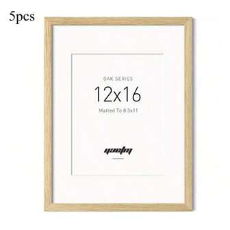 5 pièces/set Cadres photo en bois pour mur 10x15 13x18 15X20 20X25. Cadres pour présentation sur table et montage mural. Décoration photo, cadeau commémoratif