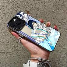 Funda de teléfono Youthful Anime B-BLEACHS para iPhone 16, 15, 14, 13, 12, 11 Pro Max, X, XR, XS Max, 8, 7 Plus - Cubierta trasera mate a prueba de golpes - Negro - Ver 6