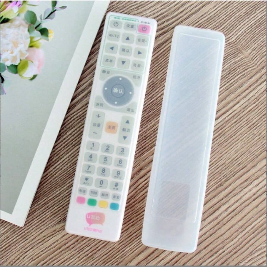 Silicone TV Remote Control Protective Case, Full Body Shockproof Cover, Transparent Design To Maintain Original Appearance. TV Remote Control Case, Silicone Protective Cover, Remote Control Storage Shell, Remote Control Outer Shell, New Year Digital Gift, Christmas Protective Accessory - Multicolor - View 1